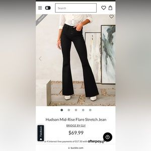 bridge by gly size 30 black flare jeans